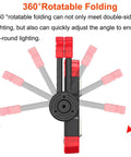 Portable LED Work Light With USB Rechargeable Power Waterproof 360 Degree Rotating Folding Stand Dual COB Flood Lights 2000LM folding arms