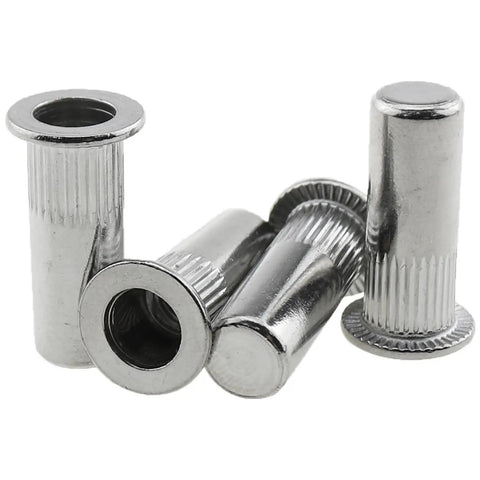 Top Shelf M5 Sealed Rivet Nuts Crafted From 304 Stainless Steel Offer Rock Solid Threaded Inserts for metal assembly.