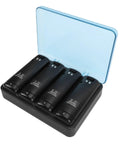 Remote Battery Charger 4 In 1 Charging Station With 4x 2800mAh NiMH Rechargeable Batteries and translucent lid open