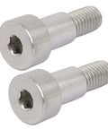 Heavy Duty 304 Stainless Steel Hex Socket Shoulder Bolts, 12mm Shoulder Diameter, 16mm Shoulder Length, M10 Thread, 2 Pack