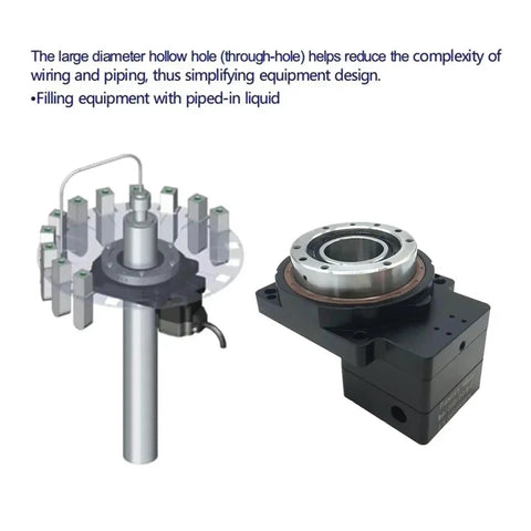 Hollow 360 Degree CNC Rotary Table For Dope Precision Indexing And Milling, featuring hollow design and wiring simplification.