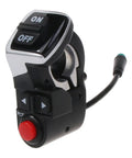 Electric Scooter Handlebar Light Switch Controller With On Off Button And Turn Signals Dimmer Plate Auto Timer Dope