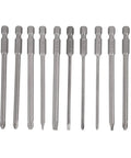 12-piece S2 alloy steel screwdriver bit set, 100mm slotted and Phillips bits, Kick Your DIY Game Up A Notch With This Epic 12-Piece S2 Alloy Steel Screwdriver Bit Set Slotted And Cross Head Sandblasted Rust Bits 100mm For Reliable Electric Drill And Manual Power Tool Performance.