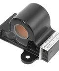 Close-up of inductive throttle sensor upgrade for golf carts, metal and plastic build, accelerator position replacement, hall effect technology.