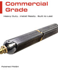 Beefy Heavy Duty Weld On Bullet Hinge For Gates And Doors with grease zerk, commercial grade, polished finish.