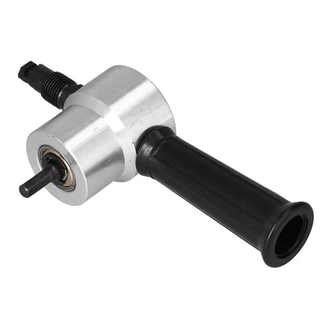 Double Head Sheet Metal Cutter Nibbler For Electric Drill With Hex Shank Circle Cutting Attachment, side view