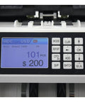 Control panel of Smooth Running Automatic Cash Counter With Legit Fake Money Detection And Mix Currency Bill Sorting For Lightning Fast Sales.