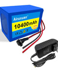Beefed Up 24V 10.4Ah Lithium Ion Battery Pack with 25.2V 1A Charger for DIY projects and RC toys