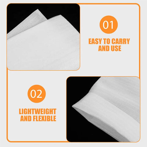 Close-up of White Epe Foam Wrap Pouches 200 Pack For Packing And Shipping, emphasizing flexibility and ease of use.