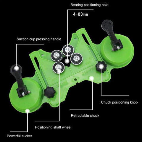 Kick Your Renovation Up A Notch With This 16 Piece Diamond Hole Saw Kit. These Wet Dry Tile Cutters Drill Smooth Holes In Glass Marble Granite And Ceramic Tiles From 6 To 50 Mm Using Our Dual Suction Guide For Precision. Suction guide shown