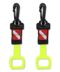 2 Pack Scuba Regulator Octopus Holder With Spring Clip Dive Flag Webbing And Silicone Ring Octopus Mouthpiece Retainer Keeper For Divers And Snorkelers Yellow
