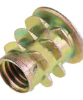 Top Shelf Zinc Alloy Threaded Inserts for Wood and Furniture M5 Hex Drive Nuts, close-up view showing detailed grip design.