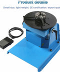 Smooth Operator Rotary Welding Positioner Turntable compact design with foot pedal and adjustable speed for welding projects.