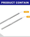 Left And Right Handed One Eighth Inch Cable Swage Lag Screws T316 Stainless Deck Railing Hardware For Wood Posts, 6 piece set