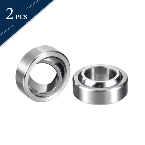 Top Shelf GE8C Sealed Spherical Plain Bearings Two Piece Bundle With 8mm Bore And 16mm Width Self Lubricating Bearing Steel Bushings