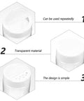 Galpada 2 Pack Aquarium Fish Feeders With Screw Caps showing transparent design and easy refill features for aquatic pets.