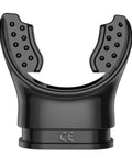 Black Silicone Snorkel Mouthpiece Regulator Replacement For Scuba And Snorkeling, Universal Caliber, Elliptical Bumps Design