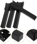 4 Pack Foldable Desk Legs Replacement For Computer Desks And Small Tables Beefy Black Iron Folding Table Legs With Easy Installation