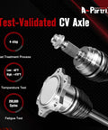 Honda Civic Front Left CV Axle Shaft Replacement For 2022 2023 2024 2.0L L4 Automatic CVT LX Or Sport Driver Side Assembly CV Joint Direct Fit Front Left Replacement CV Axle For Easy Install And Reliable Performance, test-validated metal shaft