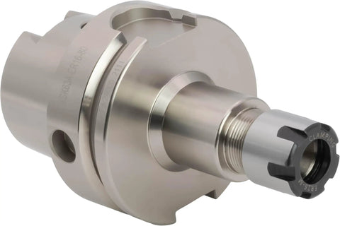 Heavy Duty HSK 63A Taper ER 16 Collet Chuck Tool Holder with precision build for CNC milling and drilling.