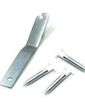 100 Pack T-Screw Security Hanging Kit With Wrench For Art And Frames, shown with three T-screws and a wrench tool.