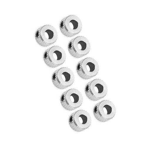 Dead Nuts Secure Set Screw Shaft Collars 5.1mm Bore M3 Locking Ring 10 Pack displayed, showcasing precise steel shaft collars.