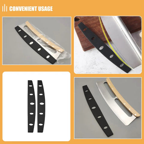 Ten Piece Pizza Cutter Sleeve Protectors With Edge Guard And Portable Design Universal Knife Guards for camping use overview