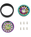 Brass 1.3 Inch Beadlock Wheels For 1/18 To 1/24 RC Crawlers With Low CG Weighting And Minus 5.40mm Offset CNC 7mm Hex Rims components