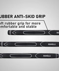 Close-up of rubber grip on 35 Inch Right Handed Golf Putter For Men With Rubber Grip Blade Design, Durable Indoor Outdoor Training Putter