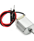 Compact Arduino DC motor set for robotics and DIY projects, featuring 130-size motor with wire leads, ideal for quick prototypes and hobby builds.