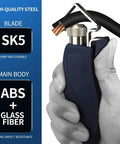 Round Cable Stripper With Adjustable Cutting Depth For Fast And Clean Jacket Removal, SK5 steel blade, ABS plus glass fiber body
