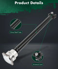 Front Driveshaft Assembly For Hummer H3 And H3T 2006 To 2010 29.65 To 31.61 Inch Prop Shaft Upgrade Heavy Duty Drive Shaft For 3.5L 3.7L 5.3L V8 Off Road Ready black steel tube with universal joint