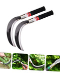 Durable Gardening Weeder Tool Set In 2 Pack, featuring weeding hooks for harvesting and weeding, lightweight manual tool, ergonomic handles.