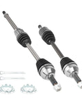 Front Left And Right CV Axle Shaft Kit For Altima 2.5L 2007 2013 And Rogue 2.5L 2008 2013 Plus Rogue Select 2014 2015 Automatic CVT Trans Only 2 Pack FWD Replacement 66-6262 And 66-6264, silver steel axles