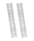 Twin Aluminum Rails 2 Pack 200mm Long By 35mm Wide By 7.5mm High For Electronics Enclosures And Control Panels For Telecommunications And Automation For Industrial Installations