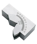 Heavy Duty Adjustable Angle V Block For Milling Precision 90 Deg With 0-60 Deg Vice Grip Hold Clamp, made from high hardness steel.