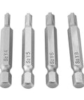 Kickstart Your DIY Game With This 4PCS Y-Type Screwdriver Bit Set, Featuring Heavy-Duty Chrome Alloy Steel That Never Strips And Fits Standard 1/4 Inch Cordless Drills For Secure Security Fastening Jobs. 4 Y-type bits S2 Y4 Y5 Y6 Y8