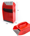Berry Picker Kit With Metallic Comb And Ergonomic Handle For Easy Hassle Free Harvesting Of Berries Without Crushing Them Or Snags Keeps Hands Safe From Thorns Eco Friendly Garden Tool For Fresh Picks, 9x5.5x3.3in red