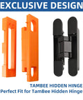 Hidden Hinge Mortiser Template for 6 Inch Concealed Doors with TamBee Hinge Components