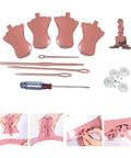 Deluxe Knitting Machine Accessory Set With Round Loom Attachments, Replacement Parts, Wire Holders, Wool Needles And Crochet Hook
