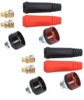 12 Piece Welding Cable Panel Connector Quick Fit Plug Socket Set Kit For Secure Welds And Fast Power Supply Setup shown