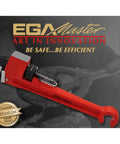 10 Inch Pipe And Valve Wrench For Heavy Duty Plumbing Industrial Grade Tool Built Tough With A Power Packed Torque Jaw