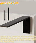 Legit Heavy Duty Countertop Support Brackets 16 Inch 4 Pack Built Tough For Granite Quartz Laminate And Concrete Floating Kitchen Shelves Wall Mount Mantel Corbels With All Necessary Hardware Included For No Sweat Setup showcasing an expansion bolt and screw.