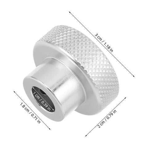 Heavy Duty Aluminum Alloy Handwheel With Embossed Knurled Grip Featuring Solid 0.4 Inch Inner Hole For Secure Industrial Equipment Operation And Reliable Performance Every Single Time, 3 cm silver handwheel