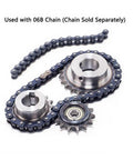 Heavy Duty 06B Drive Sprocket In Solid Steel For 10-25 Teeth And 10-32mm Bore Shaft With Keyway with 06B chain.