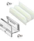Sliding Shower Door Bottom Track Set For Glass Doors Compatible With One Half Inch And Three Eighth Inch Grooves Includes Two Tracks For Seven Sixteenths Inch And Five Sixteenths Inch Glass Doors Durable Material For Long Lasting Performance.