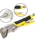 Beefy Locking Sheet Metal Clamp Pliers with Duckbill Jaw, Heavy Duty High Carbon Steel Build, Adjustable Opening, 9.72 Inch