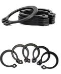 Top Notch BZHAOMAOL 200 Pcs External Retaining Rings 10-14mm size set made of 65Mn steel, suitable for fixing gears in machinery.