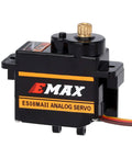 Side view of Beefy 12G Analog RC Servo With Metal Gear For SCX24 AX24 RC Cars And Boats Upgrade shown in black casing.