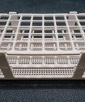 Handy 3 Pack Plastic Test Tube Rack For 16mm Tubes 60 Hole Lab Rack Detachable White Holder Base in focus